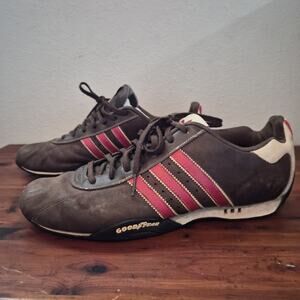 Adidas Adi Racer Goodyear Driving Racing Casual Sneaker Brown Red Mens 11